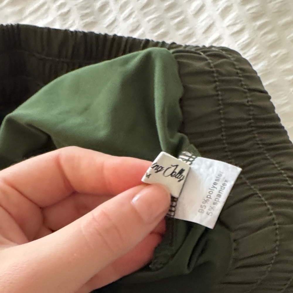 Olive Green Women's Shorts - Picture 3 of 4
